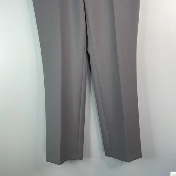 HILARY RADLEY High Waisted Straight Leg Trousers Dress Pants Grey Size 8 - Picture 4 of 9